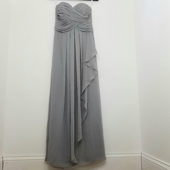 David's Bridal gown dress Mercury 2 strapless - Picture 3 of 7